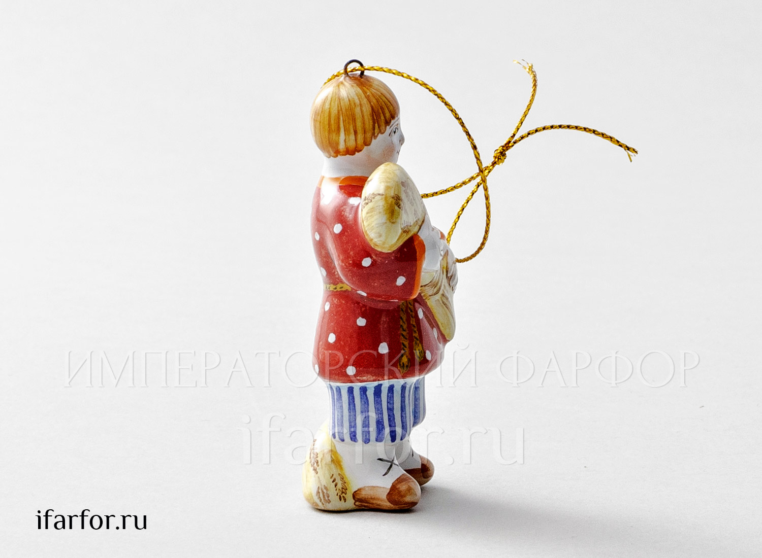 Елочная игрушка «Мальчик со снопом»