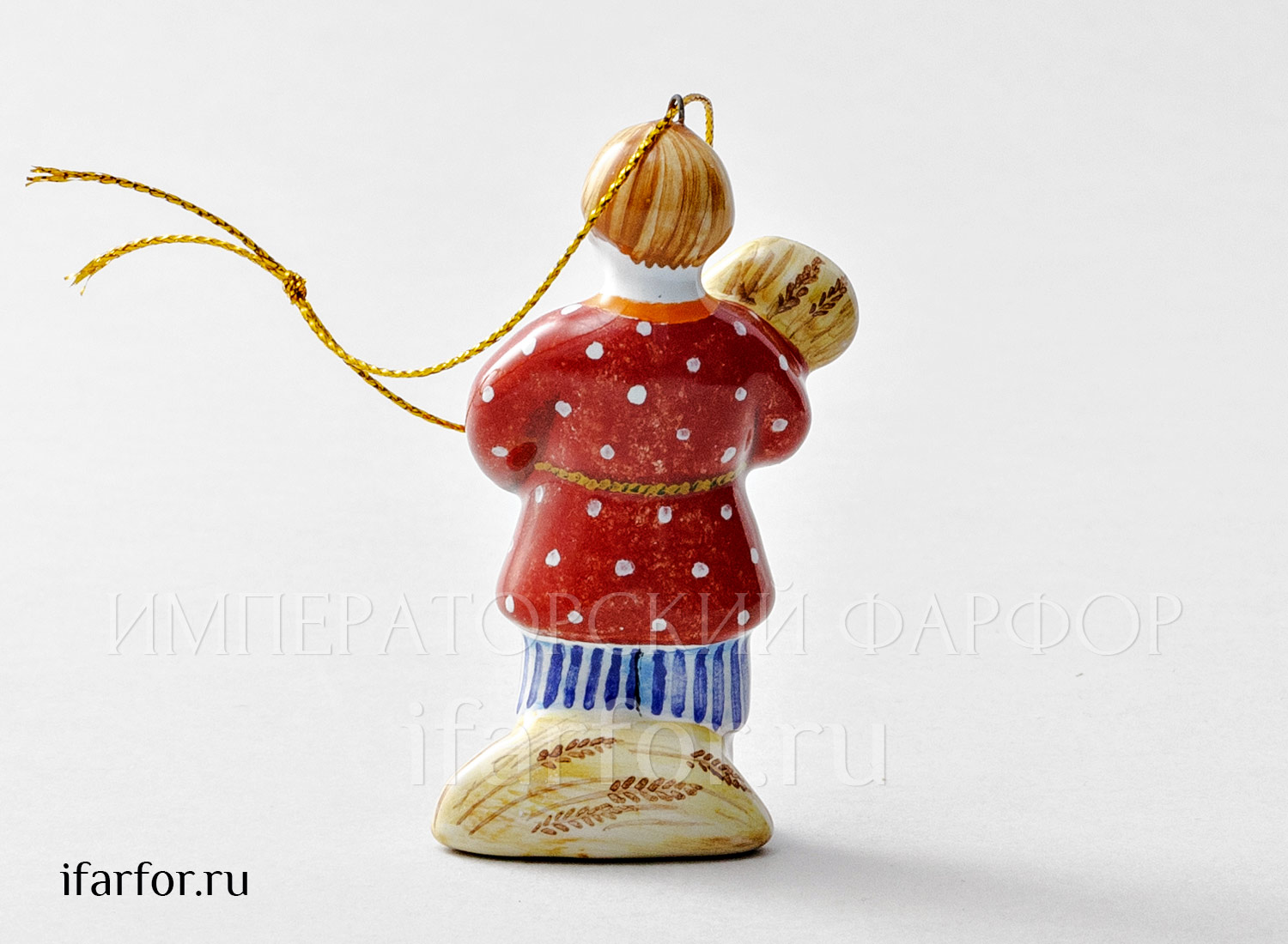 Елочная игрушка «Мальчик со снопом»