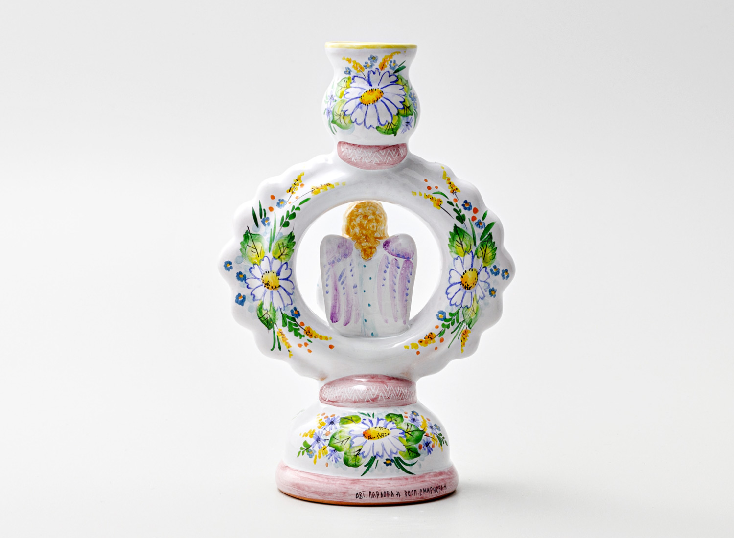 Подсвечник «Подсвечник-кольцо с ангелом»