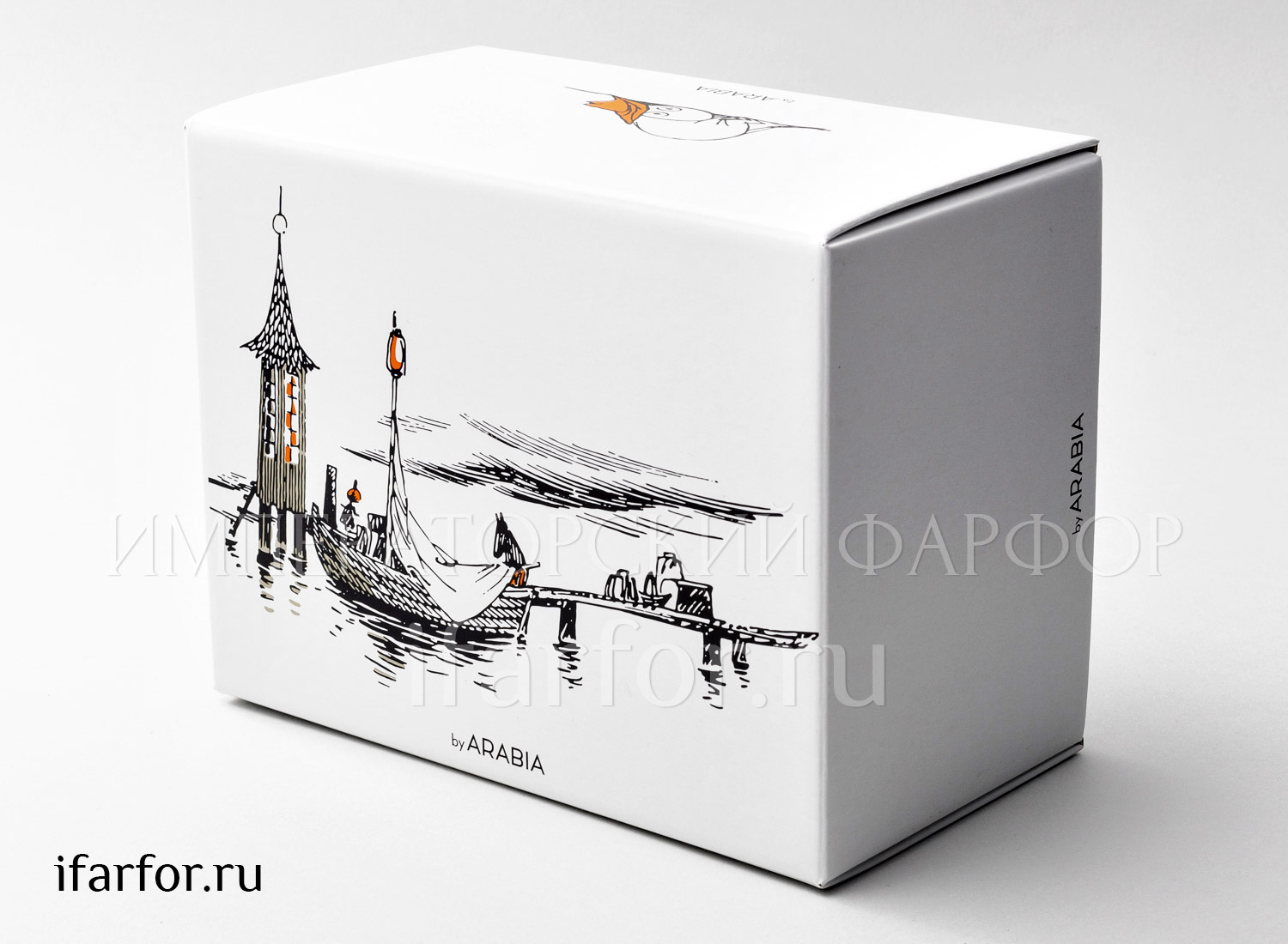 Чайник в подарочной коробке «К истокам» Форма: Arabia MOOMIN. Фарфор. 700 мл.
