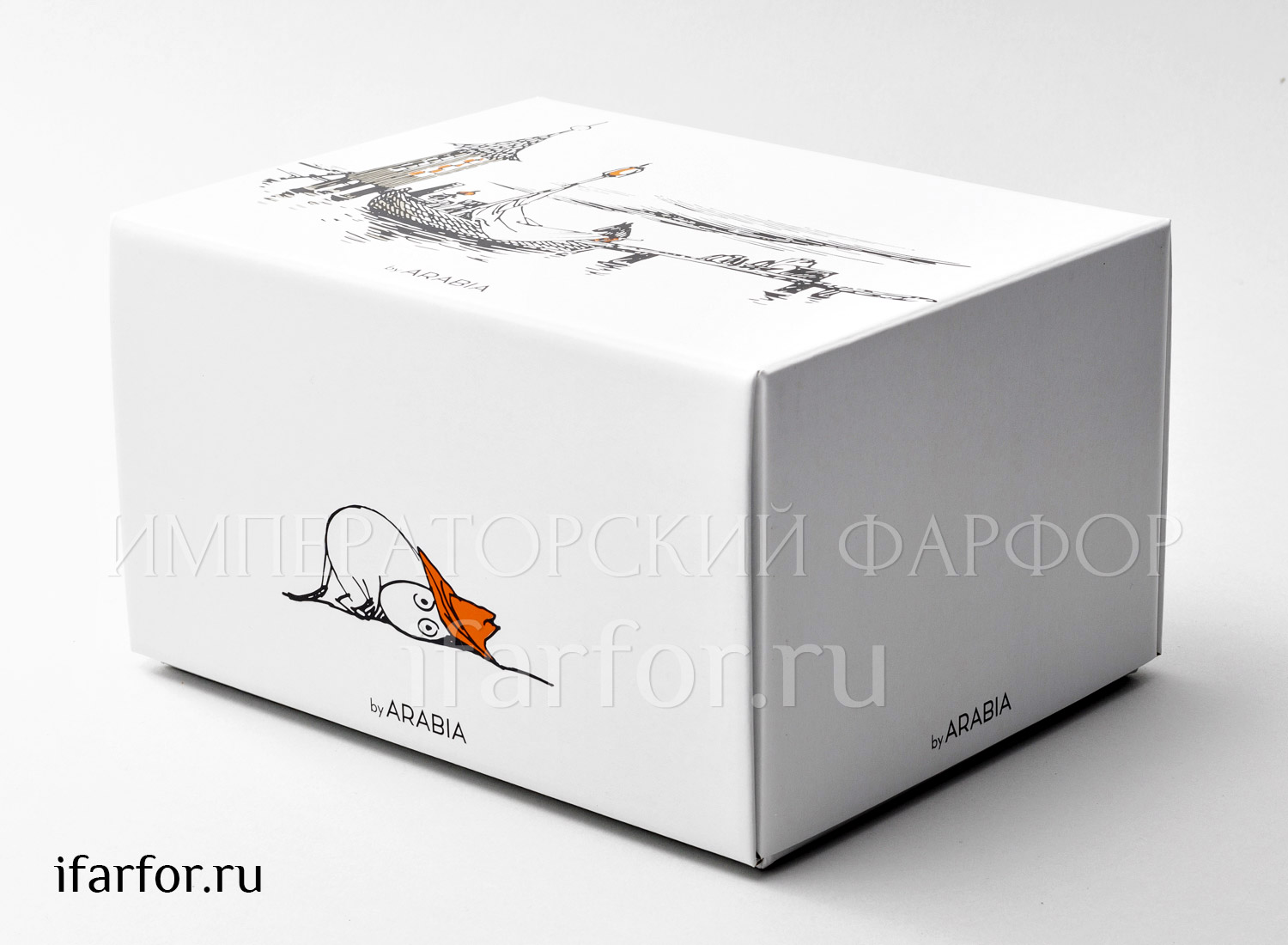 Чайник в подарочной коробке «К истокам» Форма: Arabia MOOMIN. Фарфор. 700 мл.