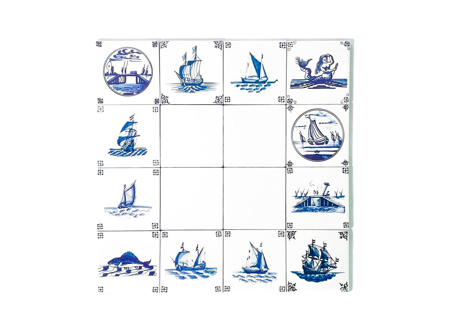 Набор изразцов «Голландский. Морские мотивы»