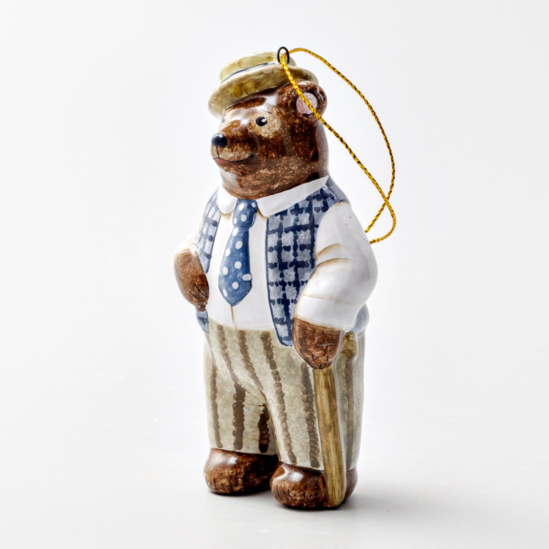 Елочная игрушка «Михайло Иванович» Форма: Михайло Иванович. Майолика. 55 x 115 мм.