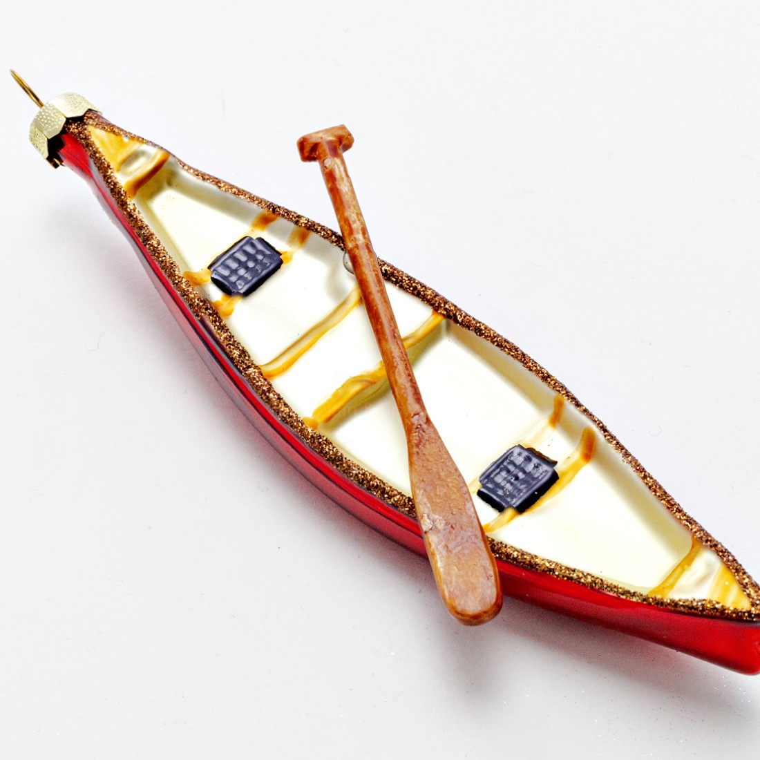 Елочная игрушка «Каноэ» Стекло. 150 x 150 мм.