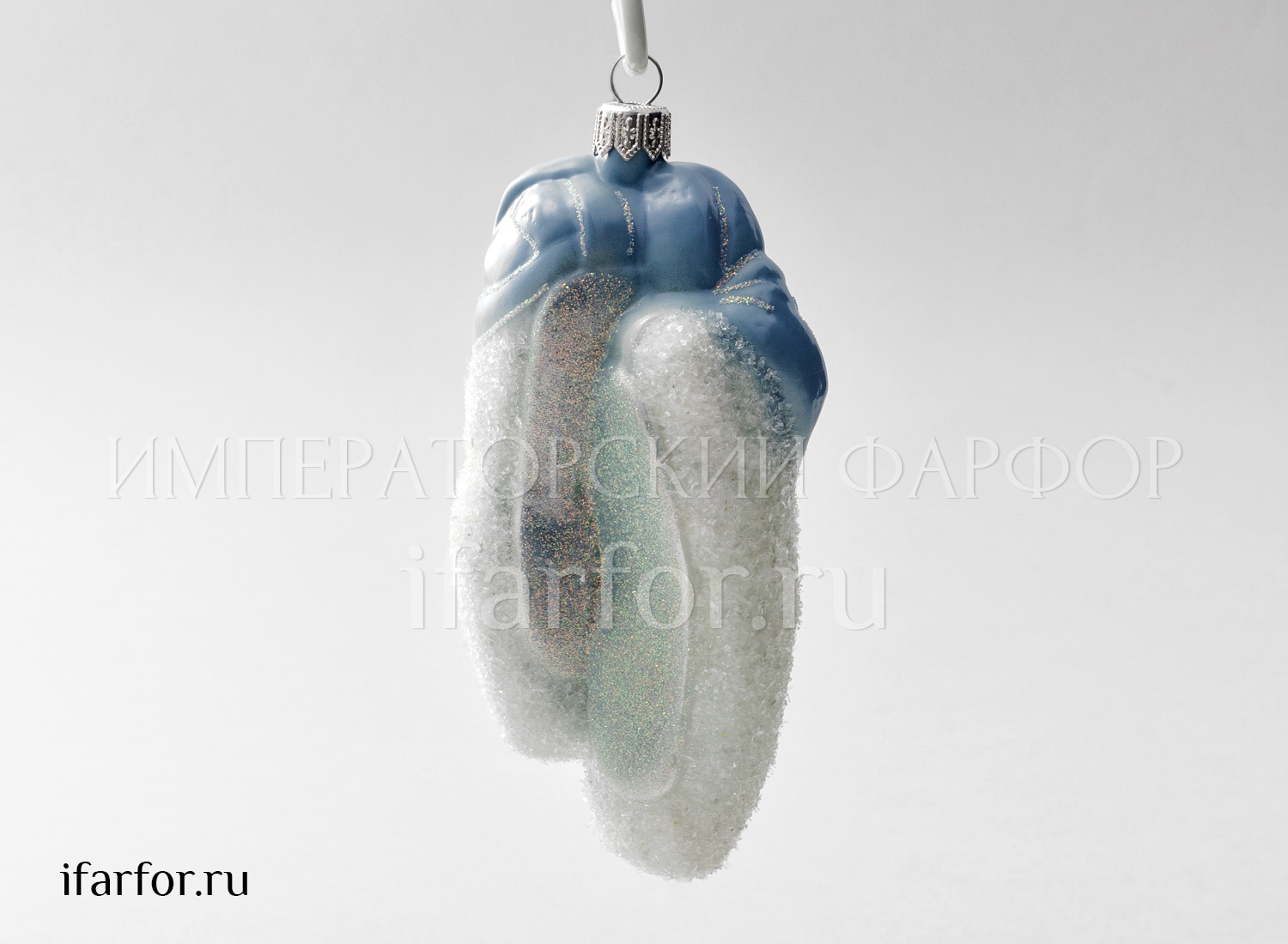 Елочная игрушка «Балетки» Форма: Балетки. Стекло. 70 x 150 мм.