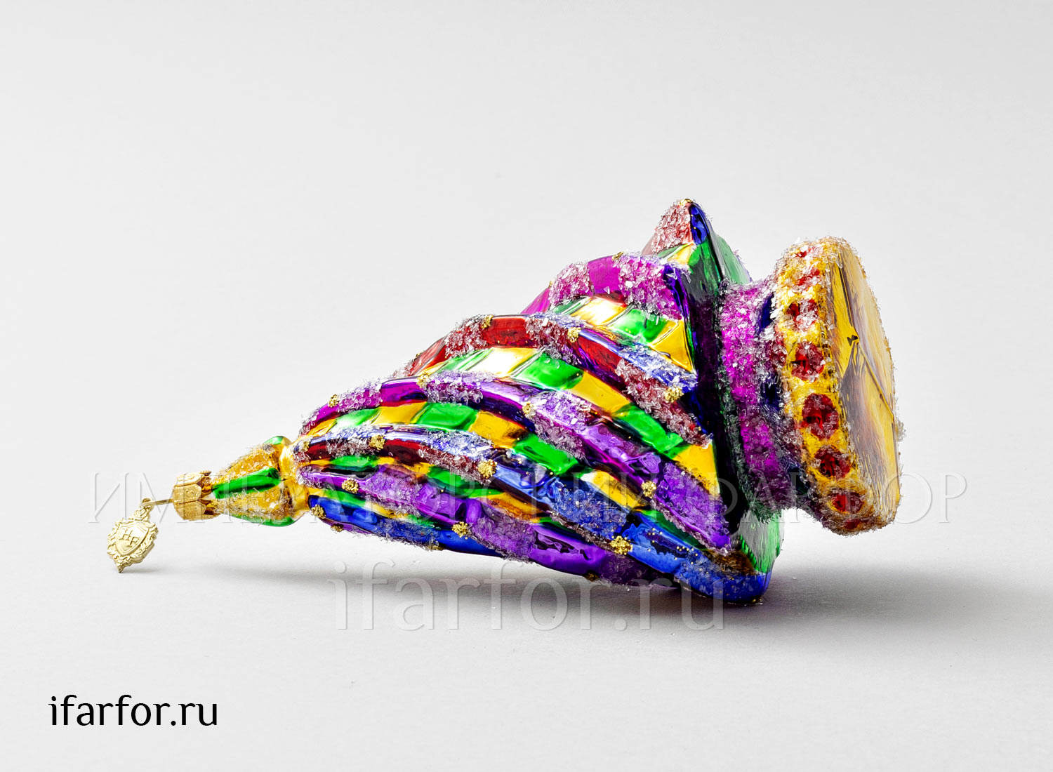 Елочная игрушка в подарочной коробке 210х130мм «Космическая Рождественская елка»