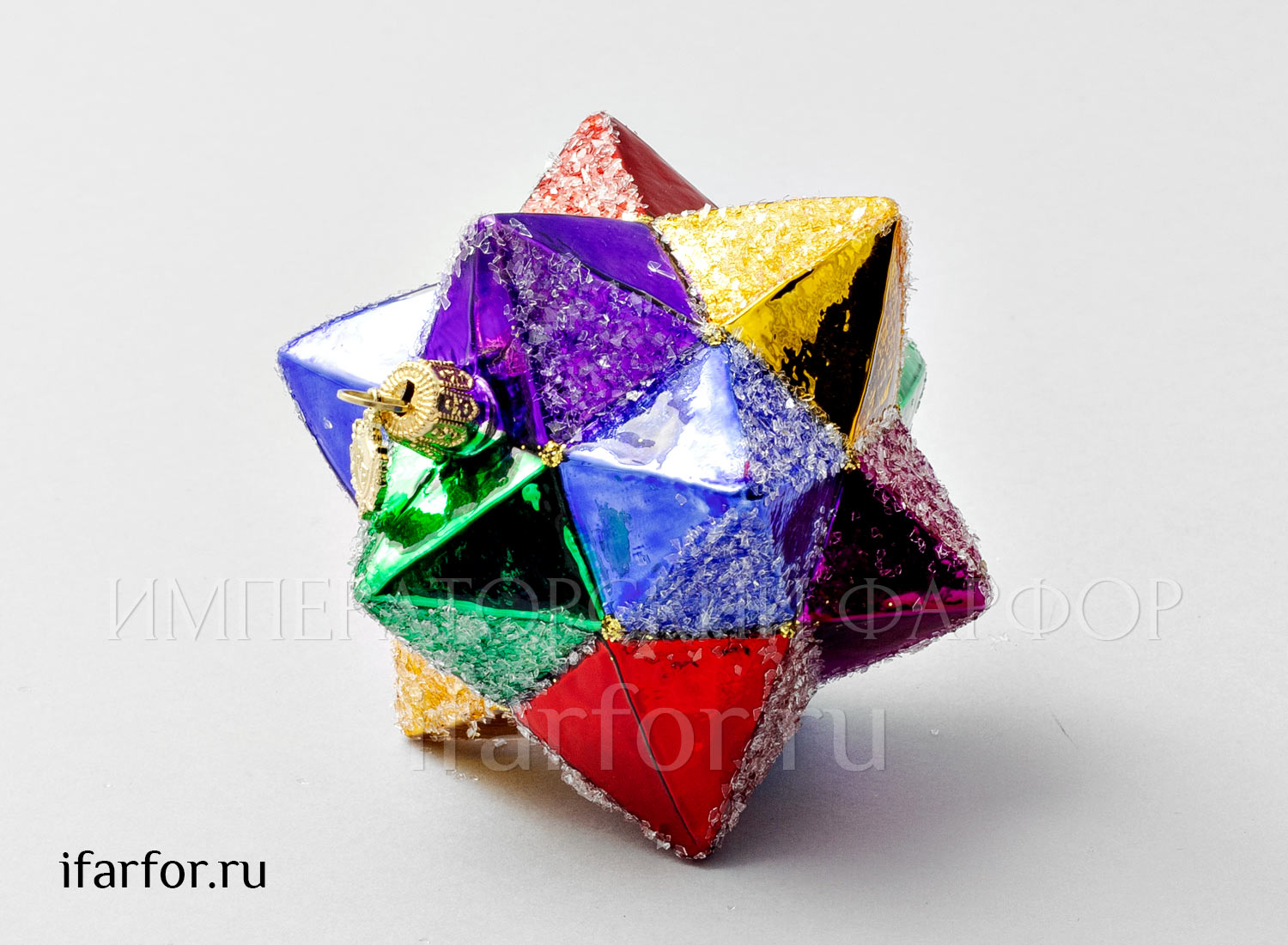 Елочная игрушка в подарочной коробке 210х130мм «Космическая звезда»