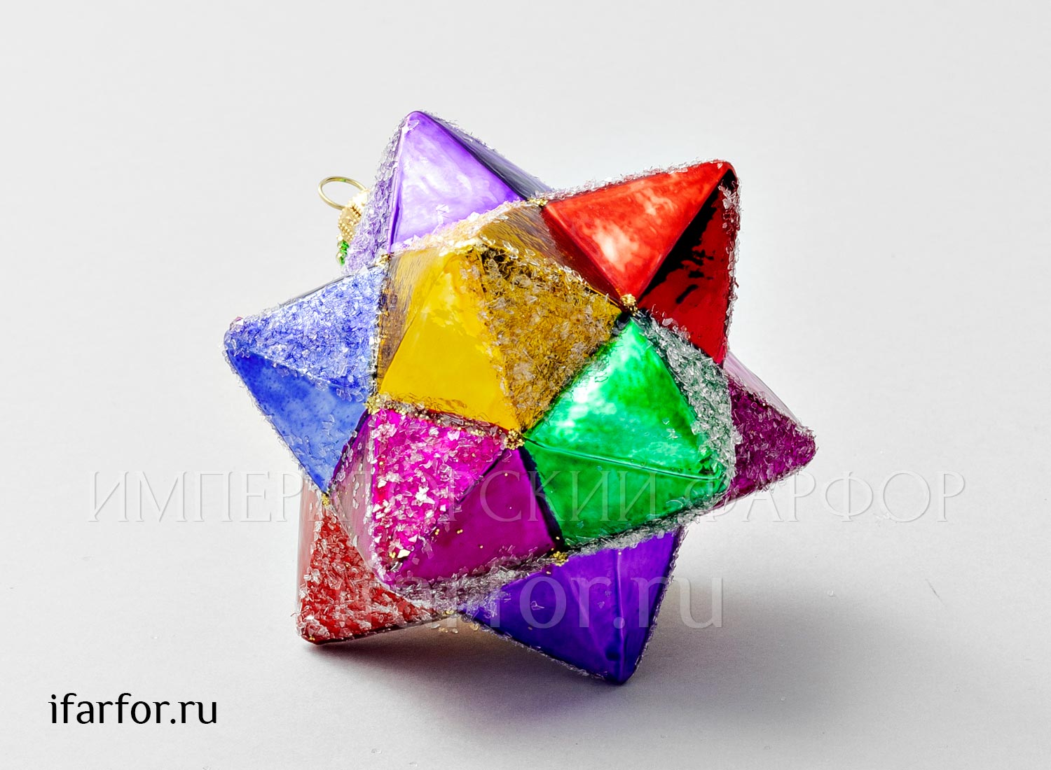 Елочная игрушка в подарочной коробке 210х130мм «Космическая звезда»