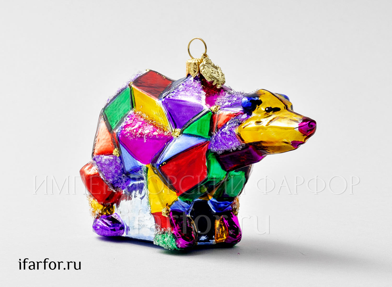 Елочная игрушка в подарочной коробке «Космический медведь»