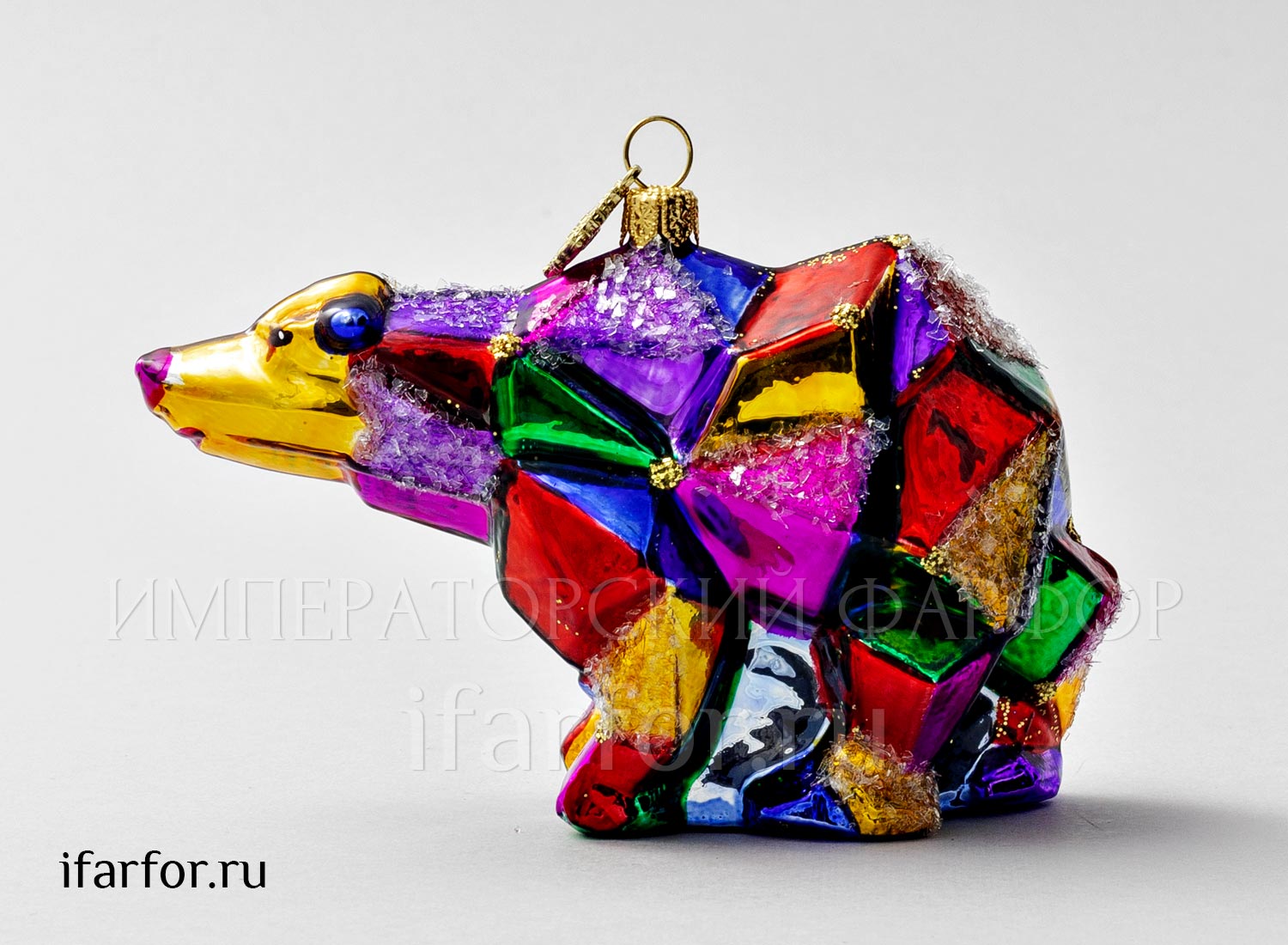 Елочная игрушка в подарочной коробке «Космический медведь»