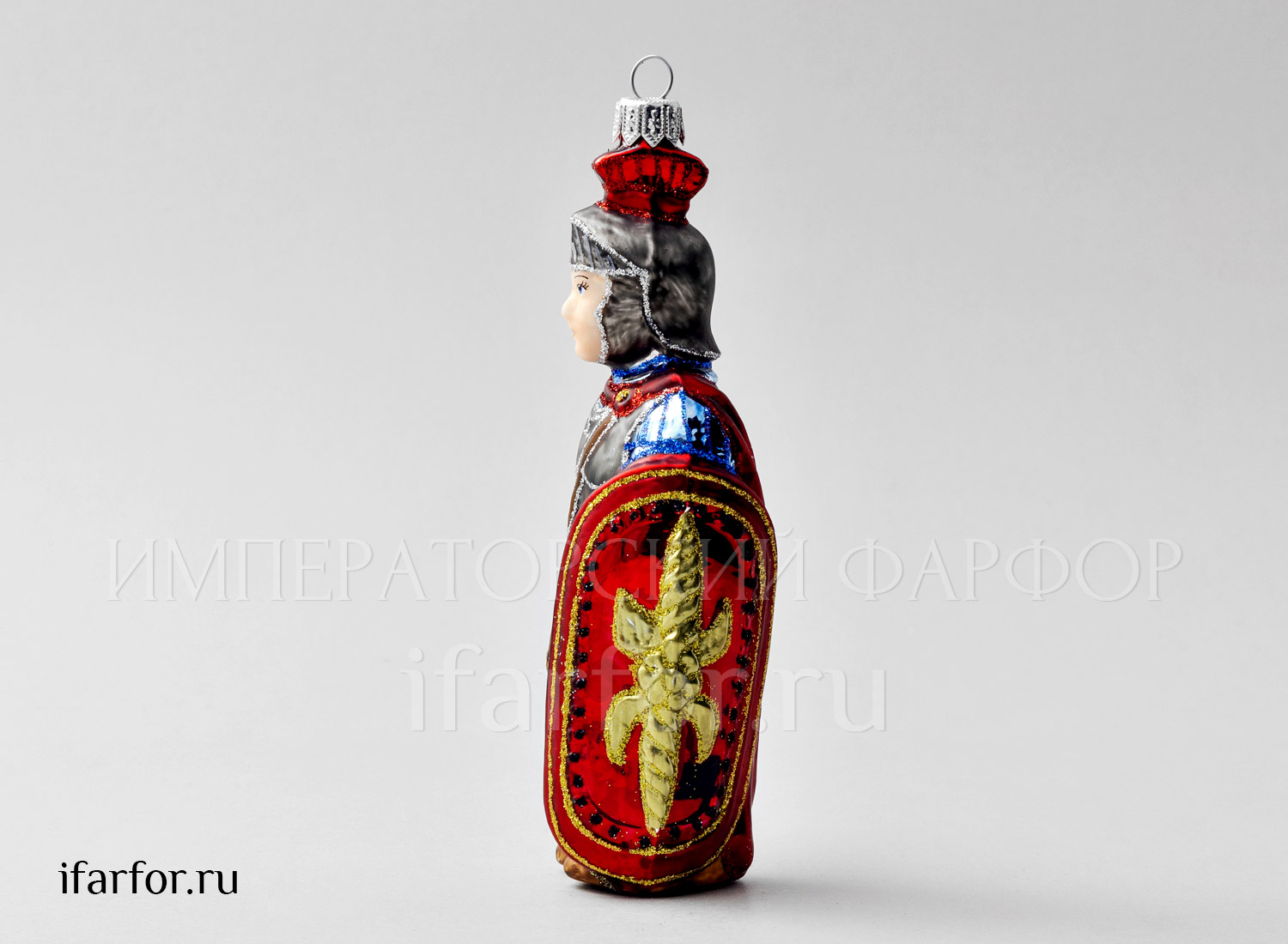 Елочная игрушка «Рыцарь» Форма: Рыцарь. Стекло. 150 мм.