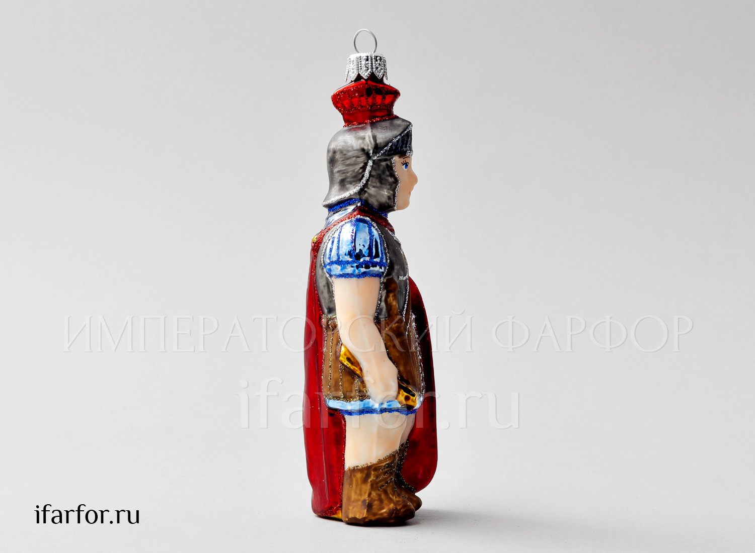 Елочная игрушка «Рыцарь» Форма: Рыцарь. Стекло. 150 мм.