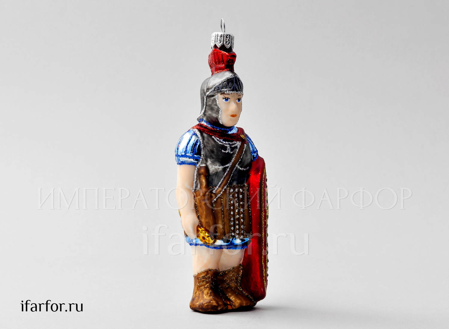 Елочная игрушка «Рыцарь» Форма: Рыцарь. Стекло. 150 мм.