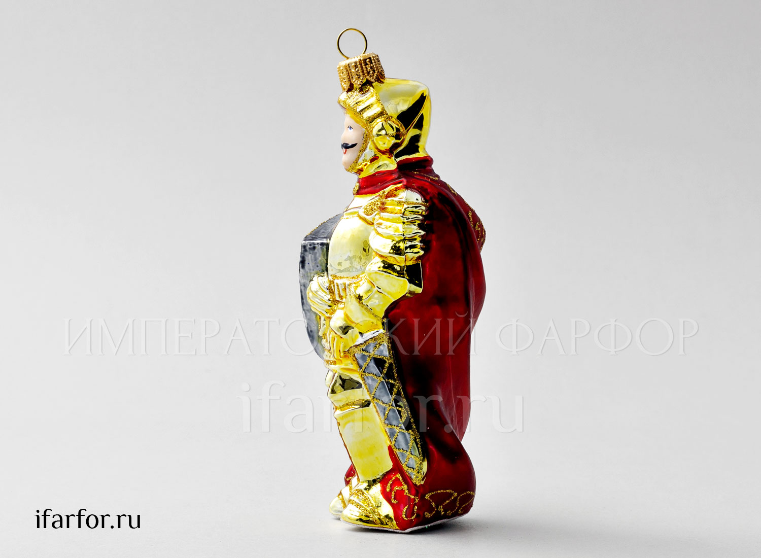 Елочная игрушка «Рыцарь» Форма: Рыцарь. Стекло. 160 мм.