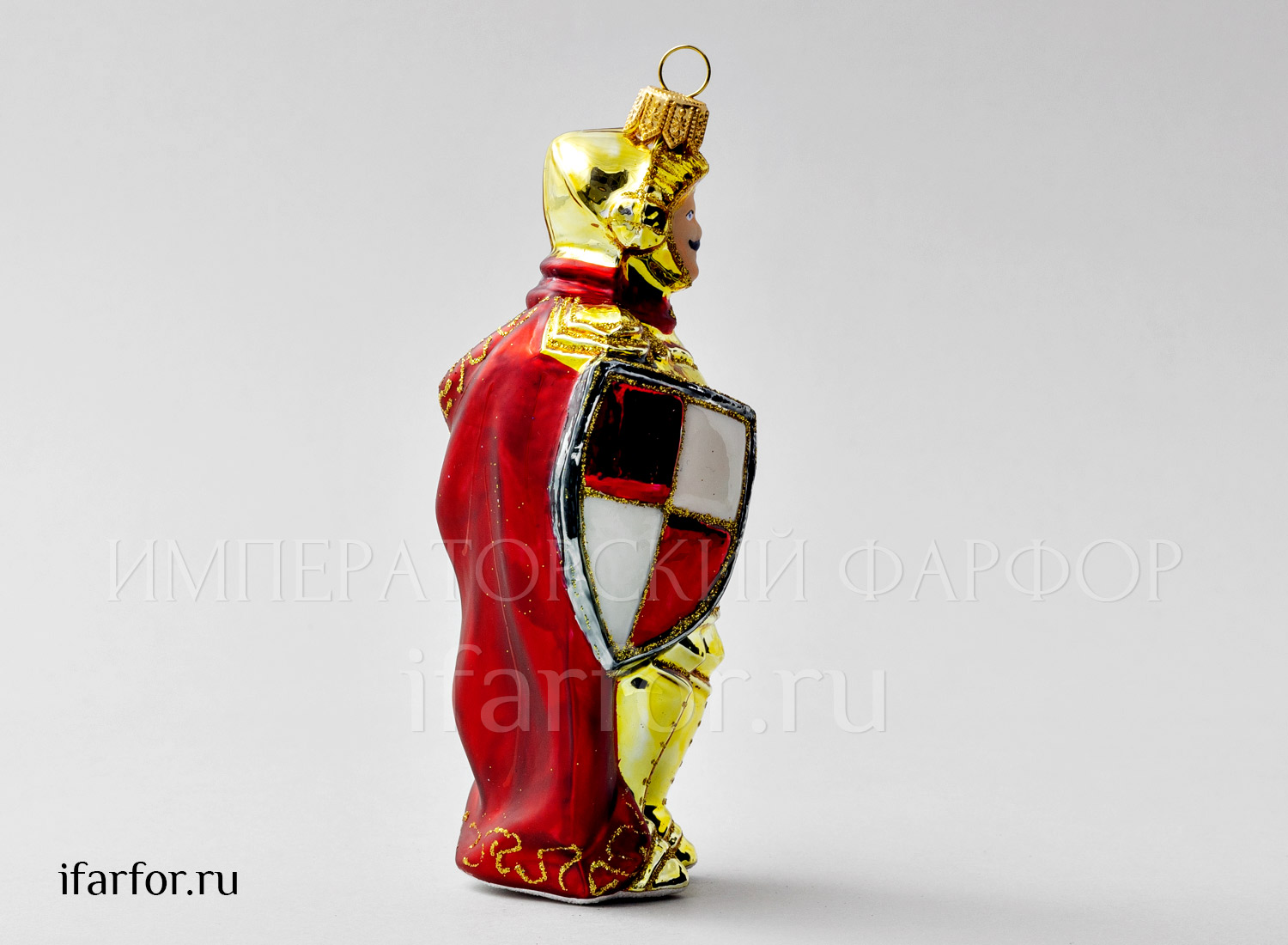 Елочная игрушка «Рыцарь» Форма: Рыцарь. Стекло. 160 мм.
