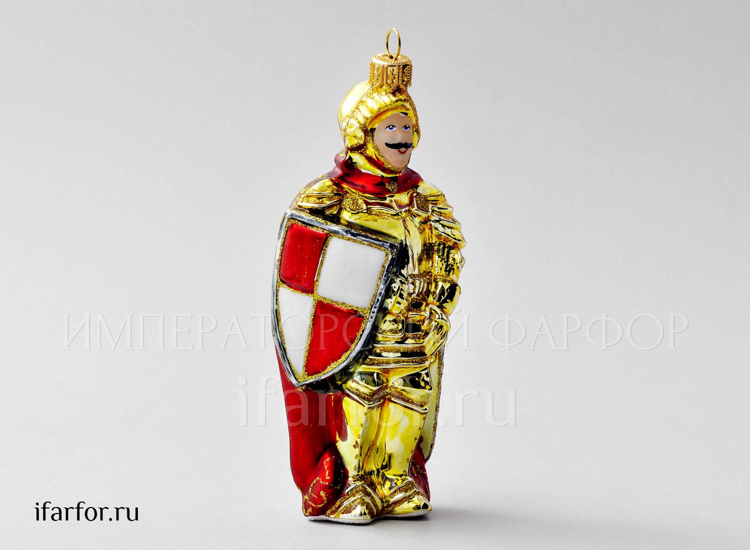 Елочная игрушка «Рыцарь» Форма: Рыцарь. Стекло. 160 мм.