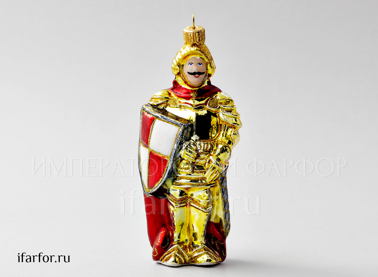 Елочная игрушка «Рыцарь» Форма: Рыцарь. Стекло. 160 мм.