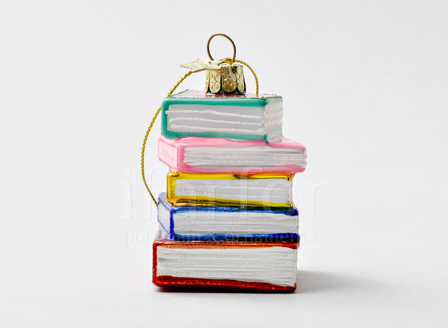 Елочная игрушка «Стопка книг»