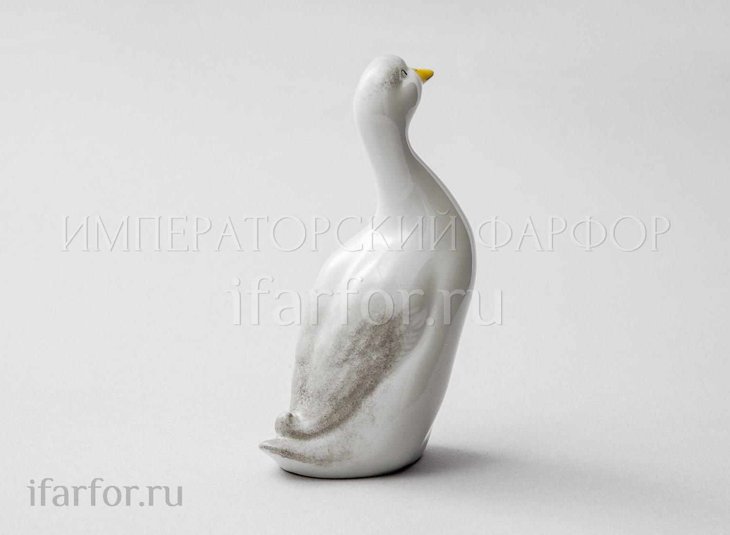 Солонка «Утка» Форма: Утка. Твердый фарфор. 130 мм.
