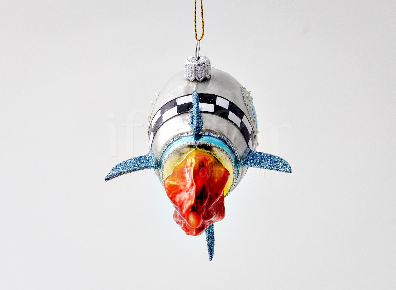 Елочная игрушка «Ракета»