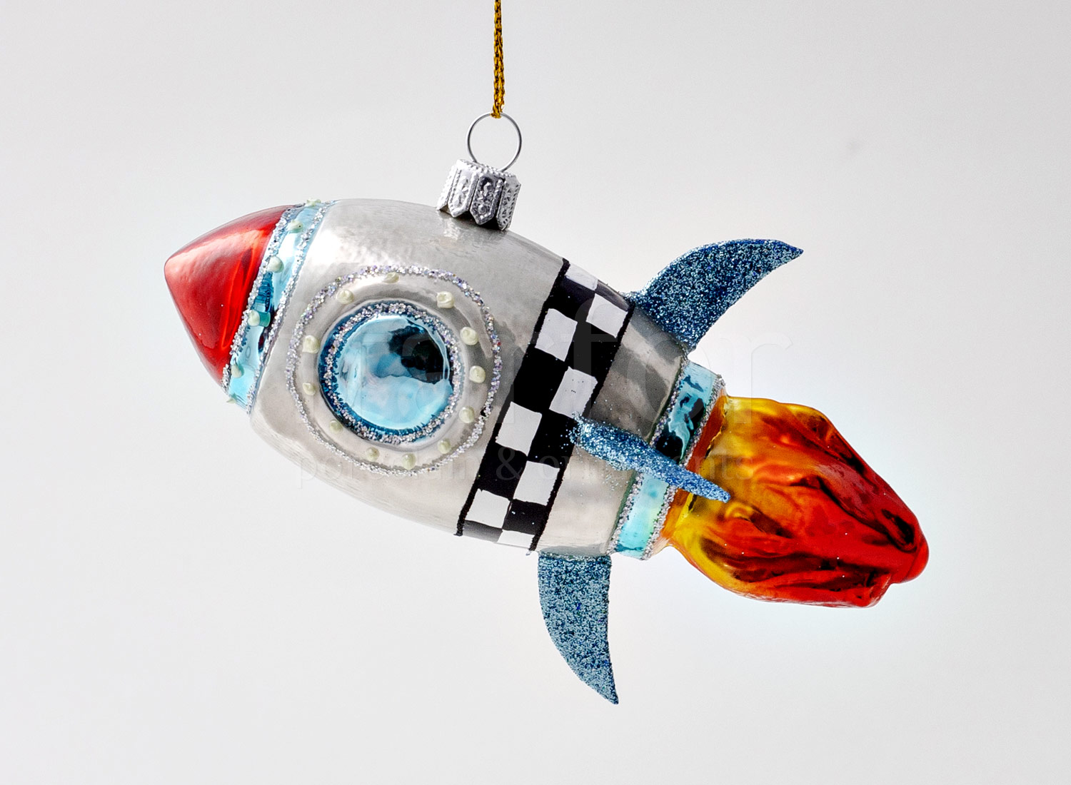 Елочная игрушка «Ракета»