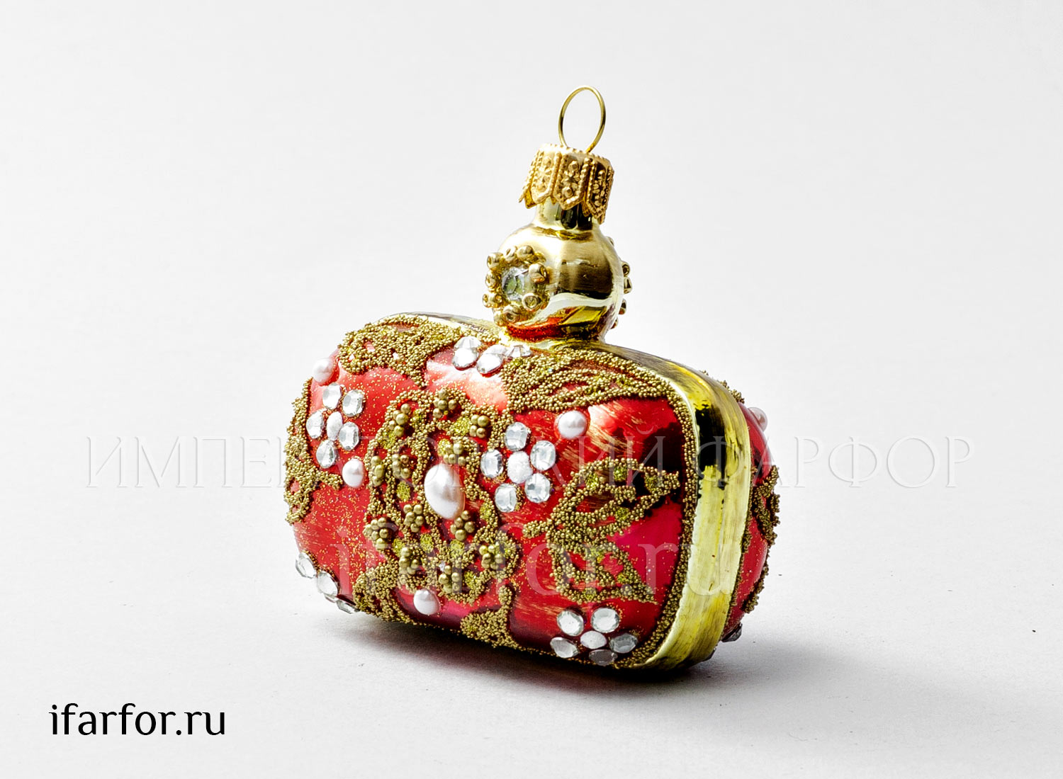 Елочная игрушка в подарочной коробке «Сумочка»