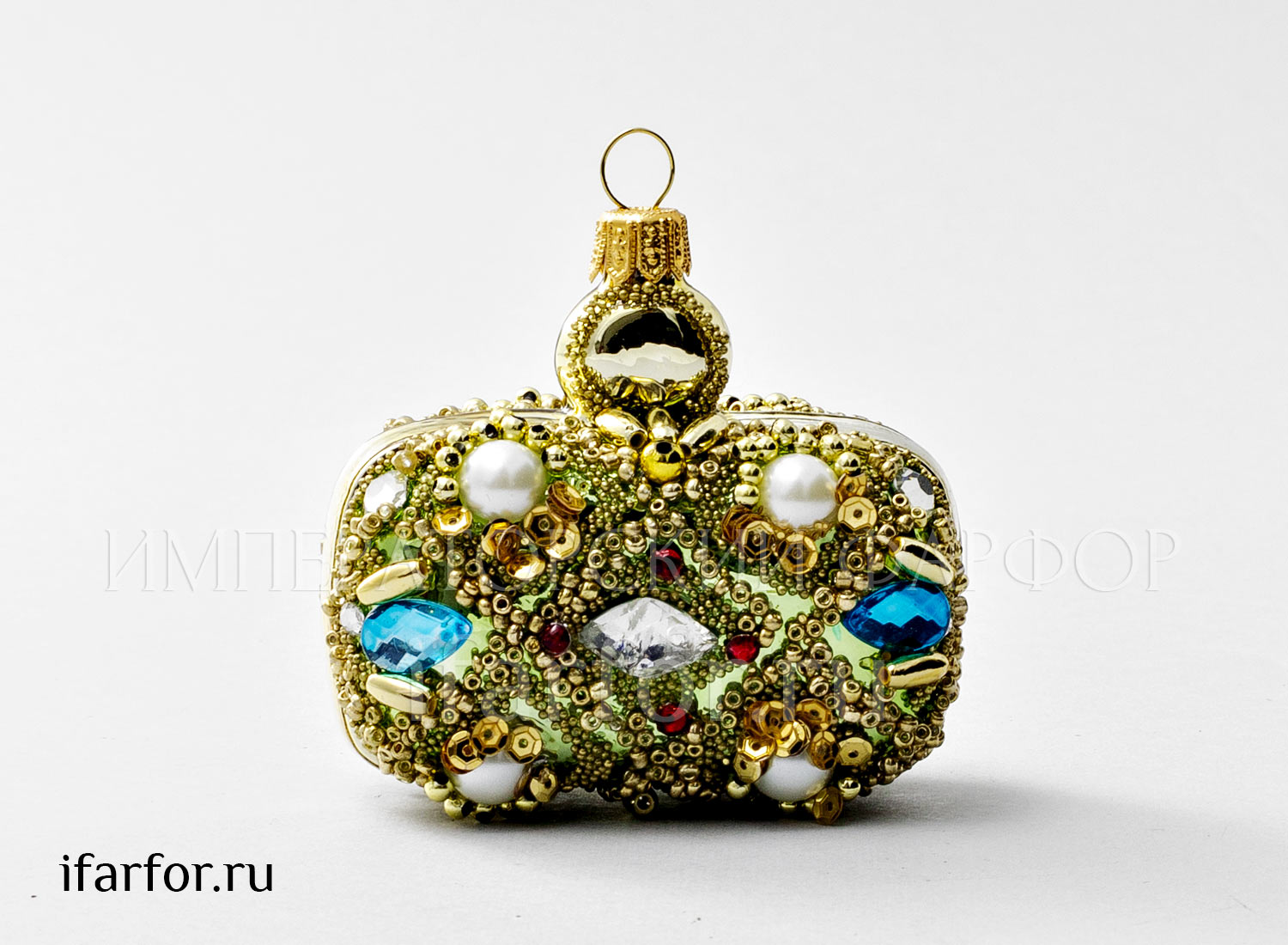 Елочная игрушка в подарочной коробке «Сумочка»