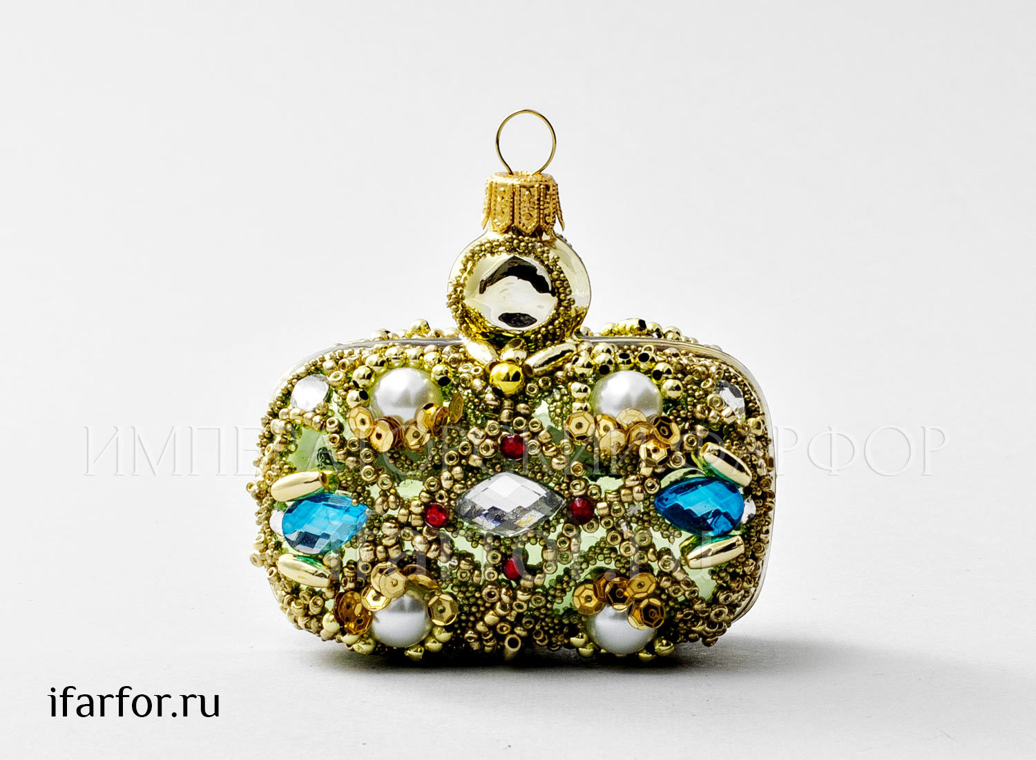 Елочная игрушка в подарочной коробке «Сумочка»