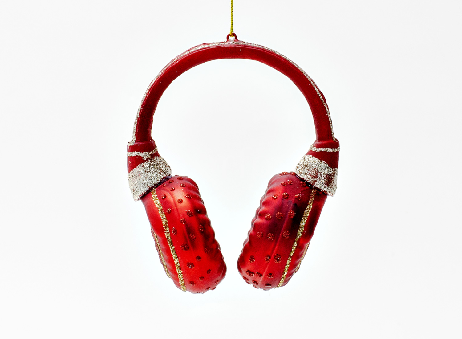 Елочная игрушка «Наушники красные»