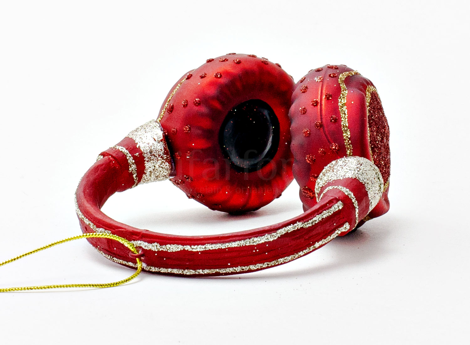 Елочная игрушка «Наушники красные»