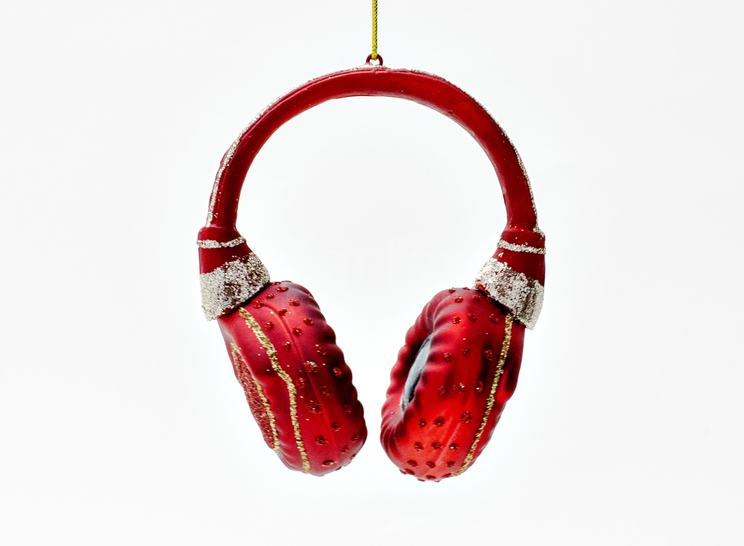 Елочная игрушка «Наушники красные»