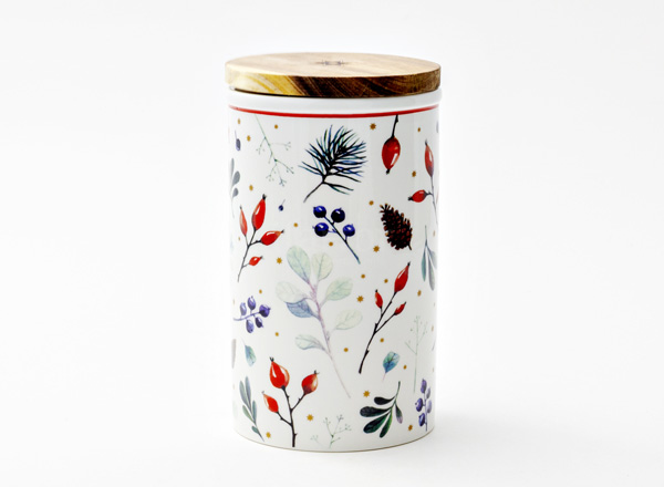 Jar with a wooden lid in a gift box Kalenda Standard