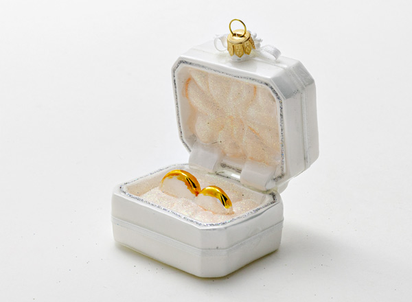 Елочная игрушка Обручальные кольца