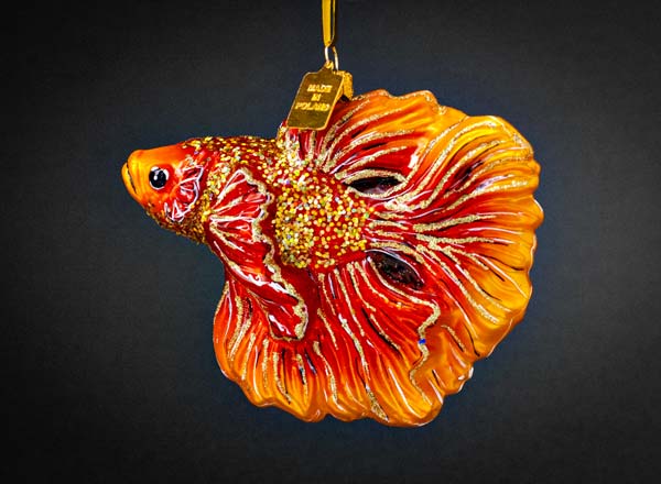 Елочная игрушка Золотая рыбка