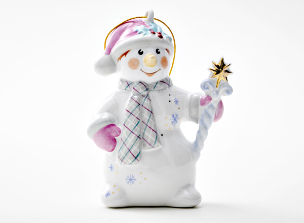 Christmas tree toy Snowman with a star