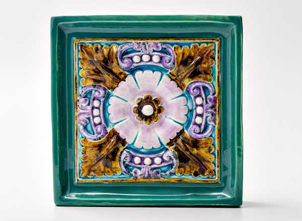 Tile Rosette 3 turquoise 