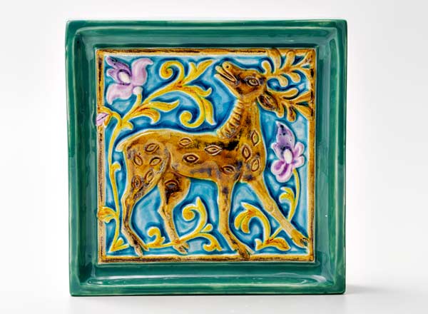 Tile Deer 3 turquoise 