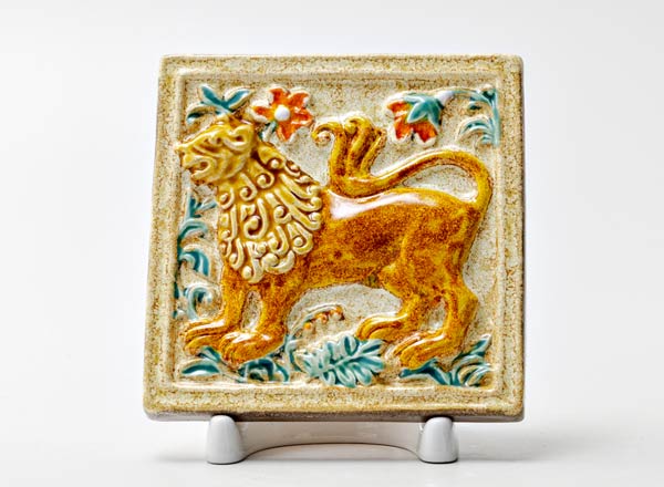 Tile small Lion 2 zolotistyy 