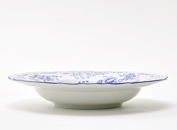 Plate deep Bernadotte Blue Roses