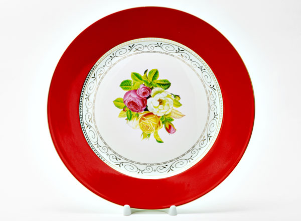 Тарелка плоская Радуга Красный