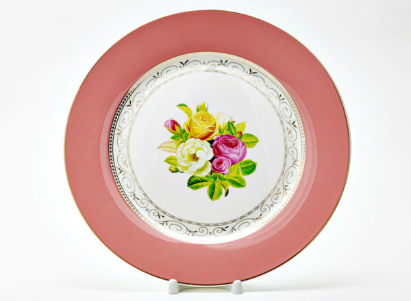 Тарелка плоская Радуга Розовый