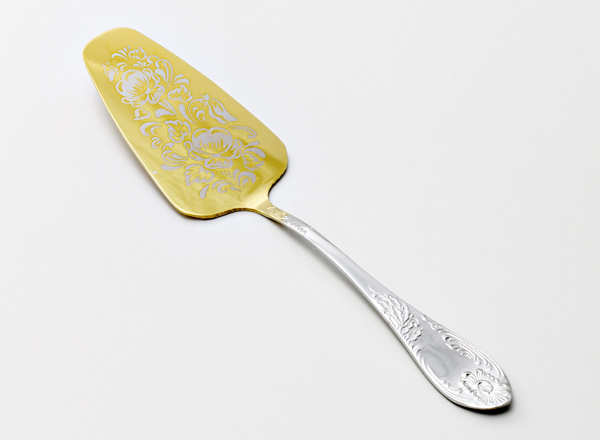 Flatware for cakes Imperial with decorative coating Cake shovel