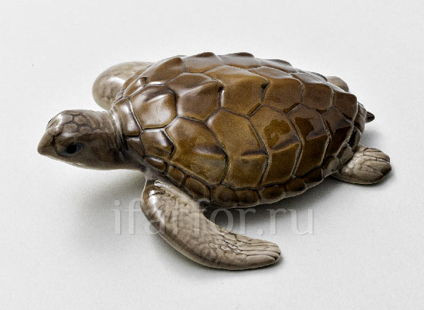 Sculpture Turtle big gray