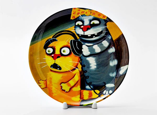 Decorative plate Kudelin Alexey Vladimirovich (Vasya Lozhkin) Cultivate musical taste