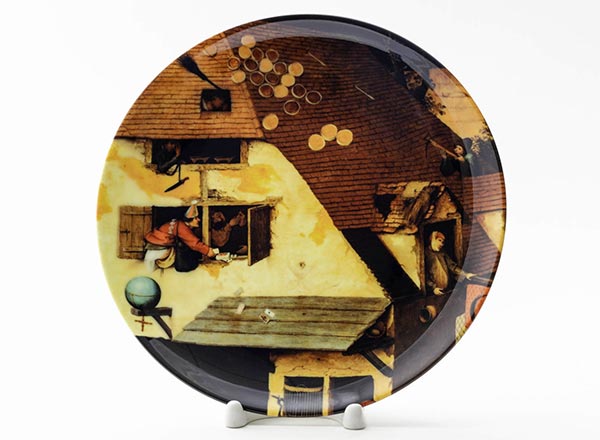 Decorative plate Bruegel Pieter the Elder Netherlands proverbs 1