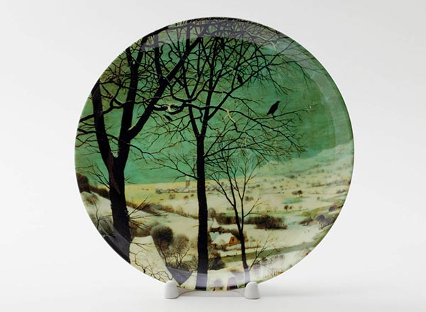 Decorative plate Bruegel Pieter the Elder Hunters in the snow 2