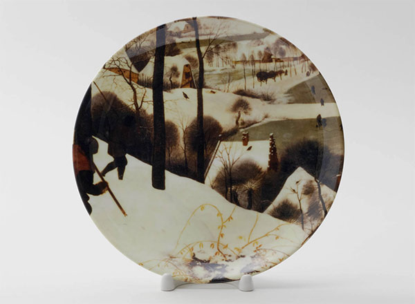 Decorative plate Bruegel Pieter the Elder Hunters in the snow 5