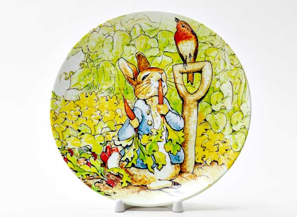 Decorative plate Potter Beatrix Rabbit with carrot