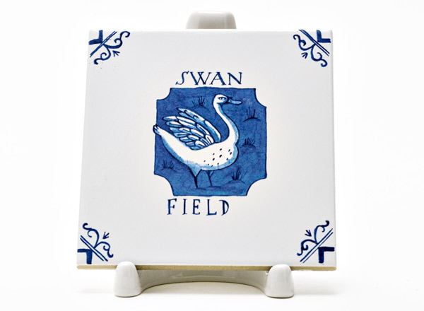 Tile Dutch. Swan 