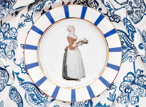 Plate Chocolate Girl Purple 4 